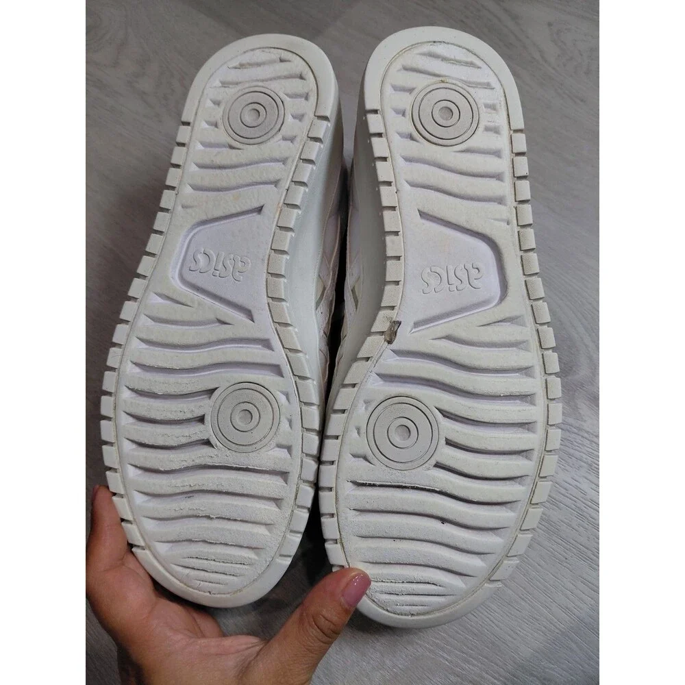 Size 11 - Asics White Leather Women's Sneakers